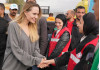 Angelina Jolie visits Rafah Crossing in Egypt, meets Palestinians from Gaza
