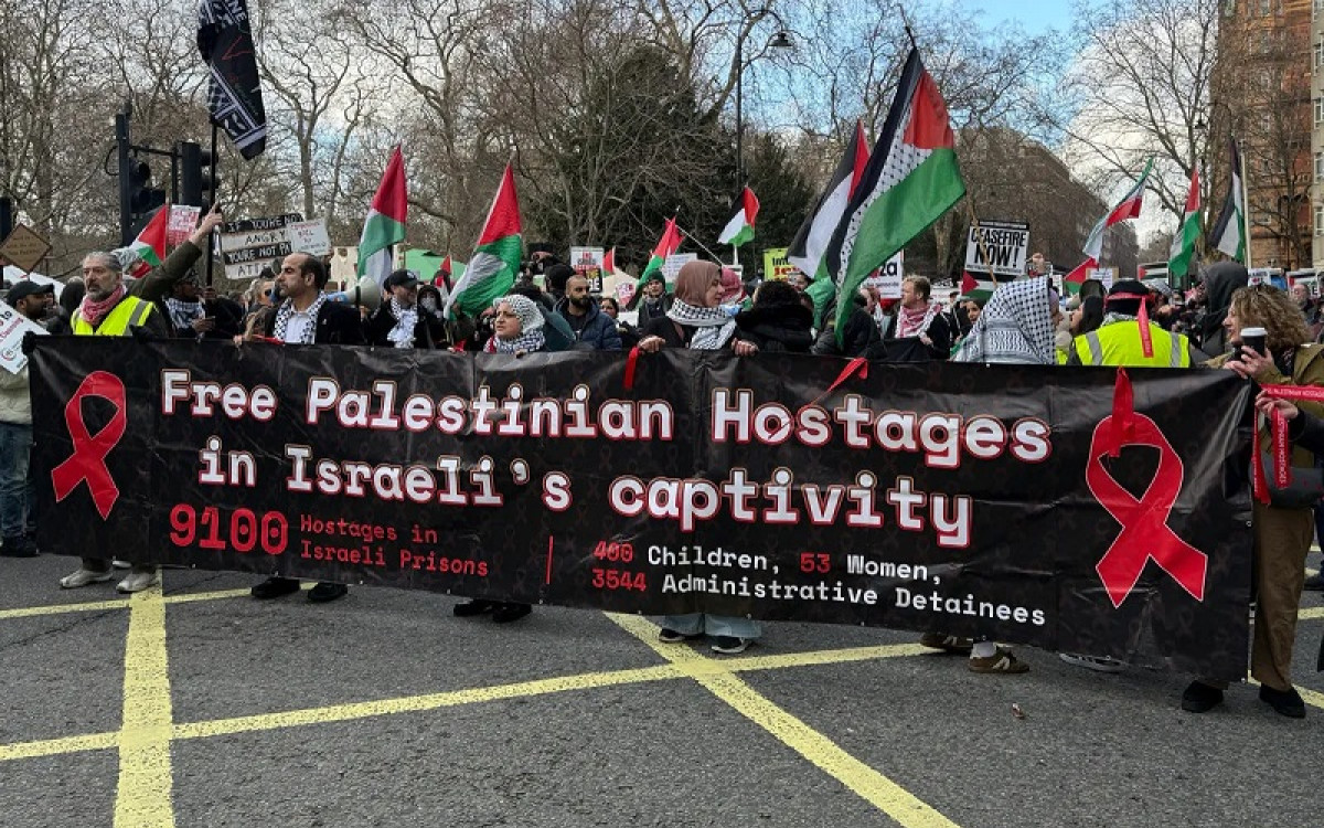 London witnesses one of its largest demonstrations since Gaza ceasefire