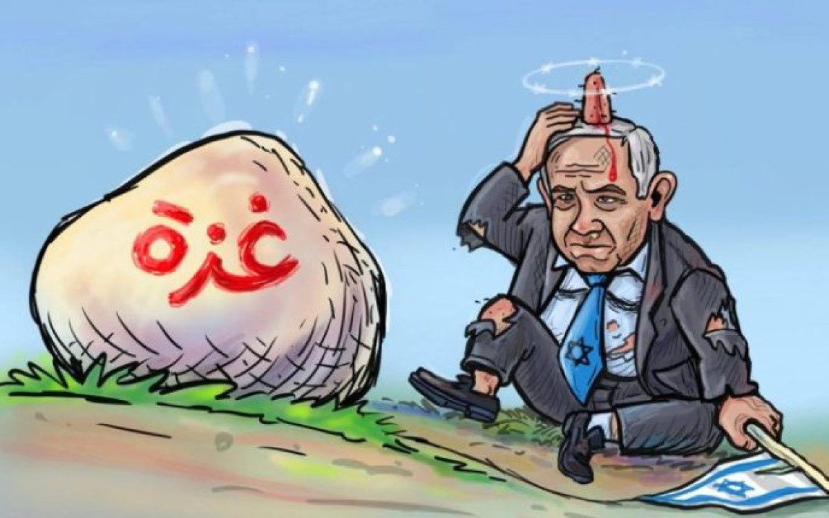 غزة صخرة ستفلق رأس نتنياهو